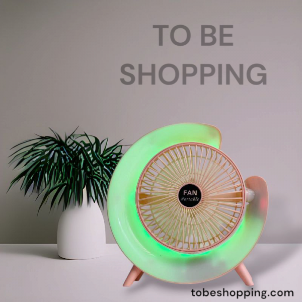 colorful desktop mini fan by "TO BE SHOPPING"