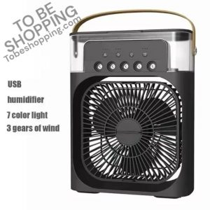 TO BE SHOPPING's Portable Humidifier Air Cooler Fan, USB Electric Fan, with LED Night Light and Water Mist for 3 in 1 Air Cooler