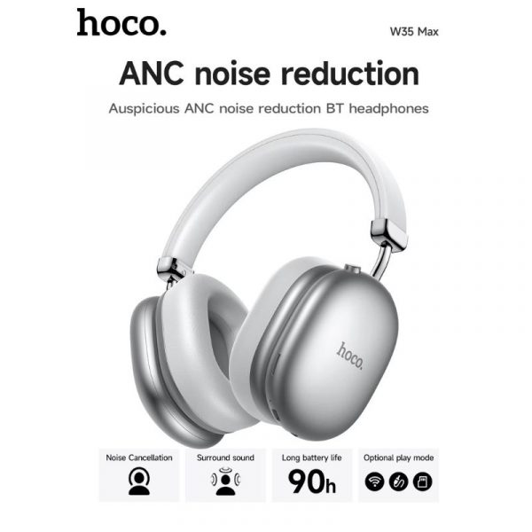 Hoco W35 Max Wireless Headset with 90 Hours Battery Life –